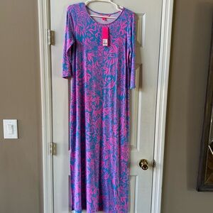 Lilly Pulitzer Maxi Dress Size Medium Aura Pink